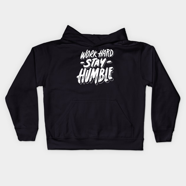 Work hard Kids Hoodie by Abelfashion